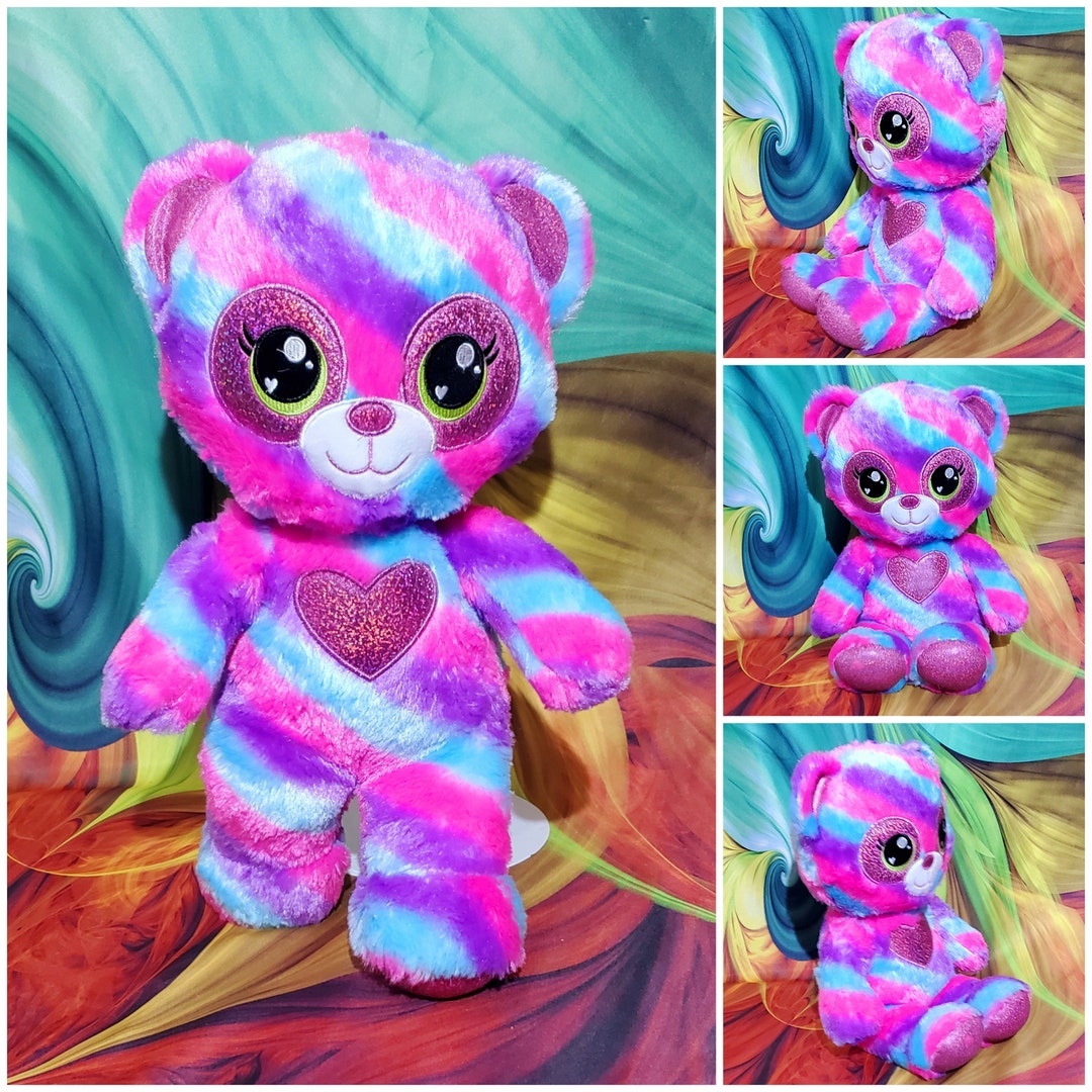 Build A Bear Workshop Heartables Striped Panda 16 Plush Stuffed Toy Etsy