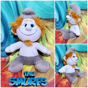 14&quot; Build a Bear Workshop Naughty Hackus The Smurfs 2 Stuffed Plush toy BABW