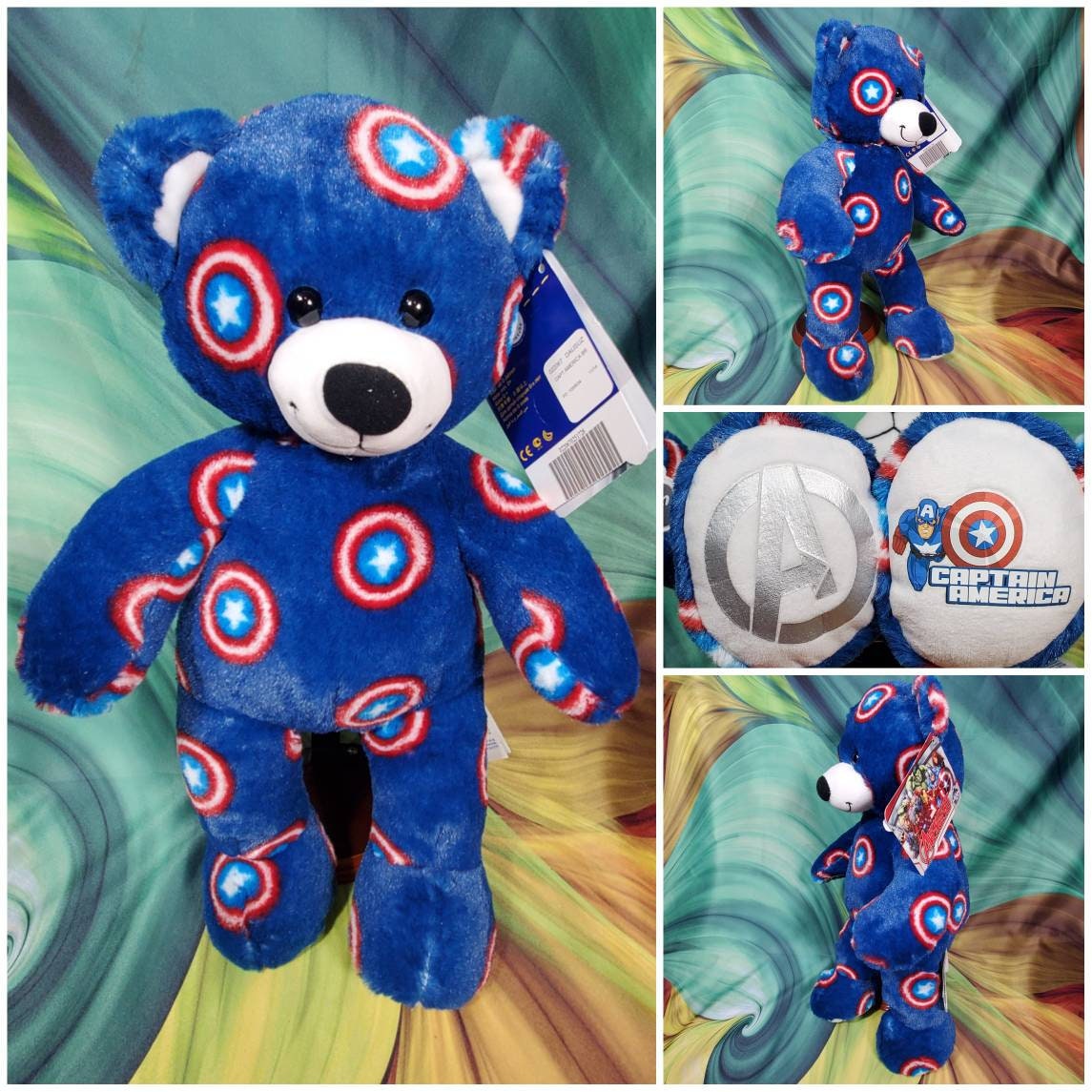 Original Special Captain America Build a Bear Cute Soft Stuff Plush Toy
