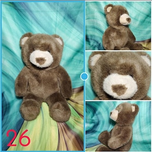 Original Classic 1st Edition Build A Bear Vintage Teddy 14" Chocolate Brown Plush Stuffed BAB Animal #26
