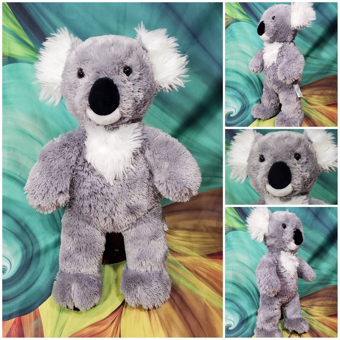 Build A Bear Koala Plush 16 Stuffed Gray White Black - Etsy Build A Bear Koala Plush 16 Stuffed Gray White Black - Etsy