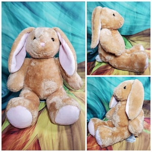 Build A Bear Pawlette Stuffed Plush Bunny Rabbit 15&quot; BAB Light Brown Stuffed