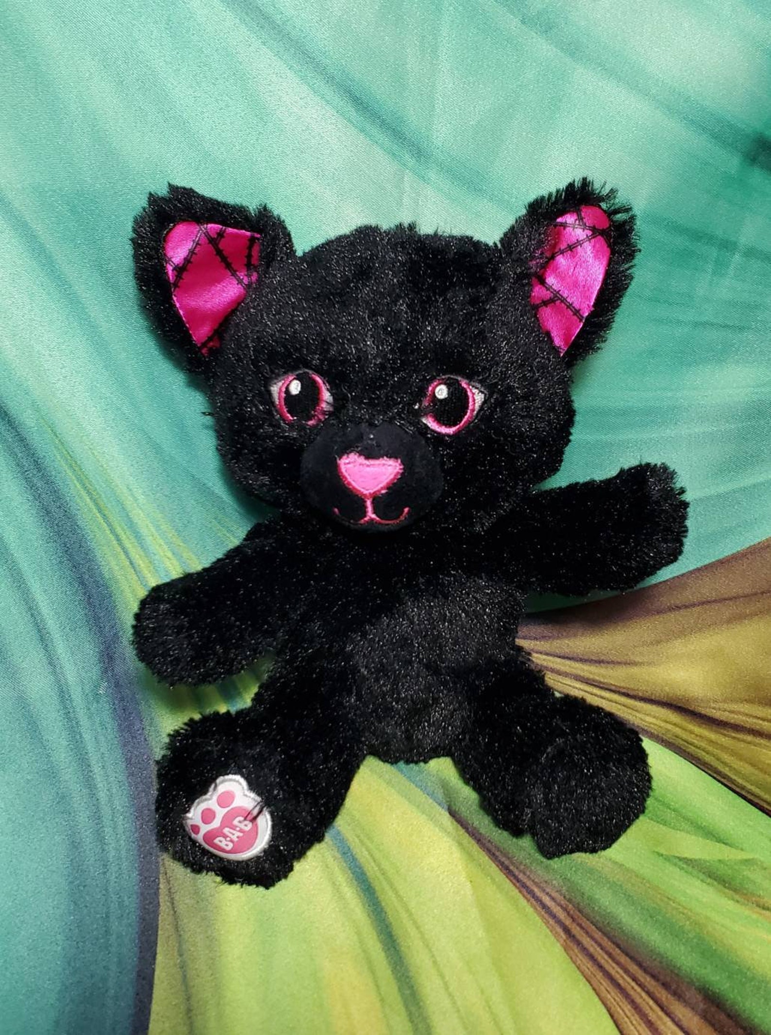 9 BuildABear Night Magic Black Cat Plush Halloween Etsy