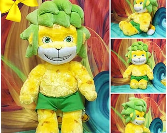 Build-A-Bear 2010 FIFA World Cup Soccer Mascot Africa ZAKUMI 18” Stuffed Plush