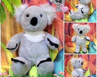 Build A Bear Workshop Koala 16" Stuffed Plush Teddy BABW Gray & White