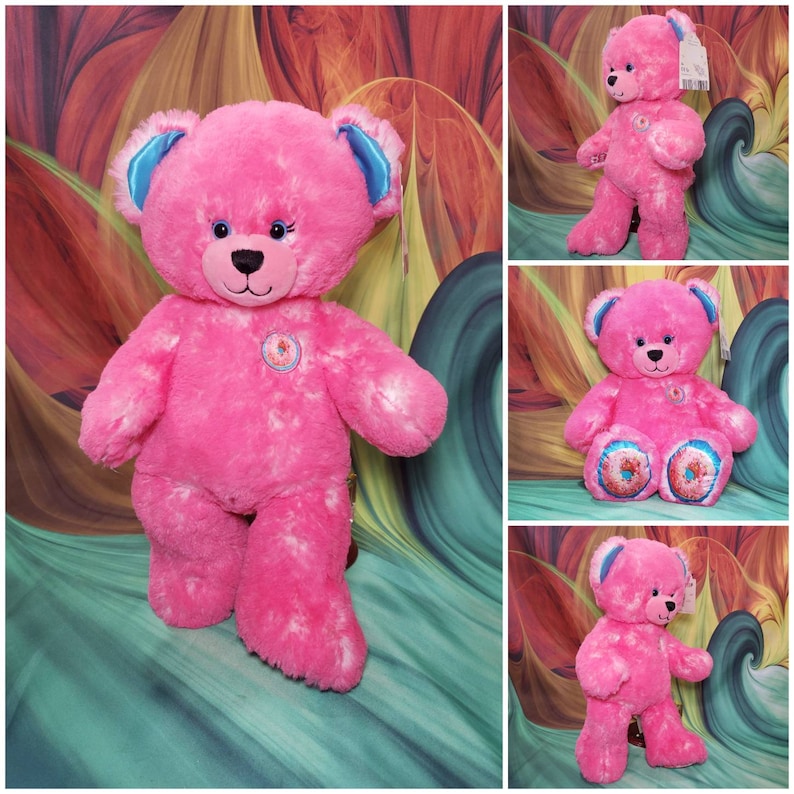 NEW 17 Build A Bear Pink Donut Sprinkles Plush Teddy | Etsy