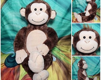 17" Build a Bear Monkey Chimp Ape Stuffed BABW Plush  Brown Tan no X