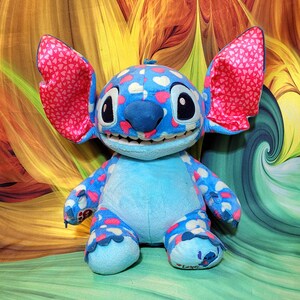 Build A Bear Valentines Day Hearts Disney Lilo & STITCH 14" Stuffed Plush Toy bild 7