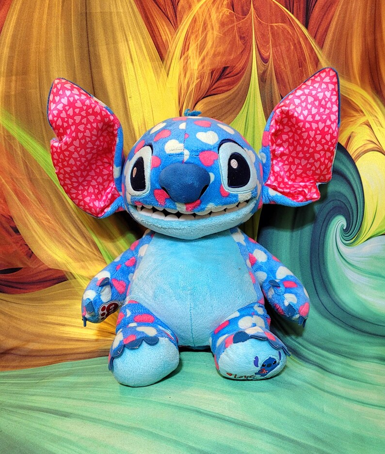 Build A Bear Valentines Day Hearts Disney Lilo & STITCH 14" Stuffed Plush Toy bild 7