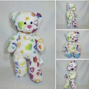 16 Build A Bear Valentines Day Plush White Rainbow Heart - Etsy