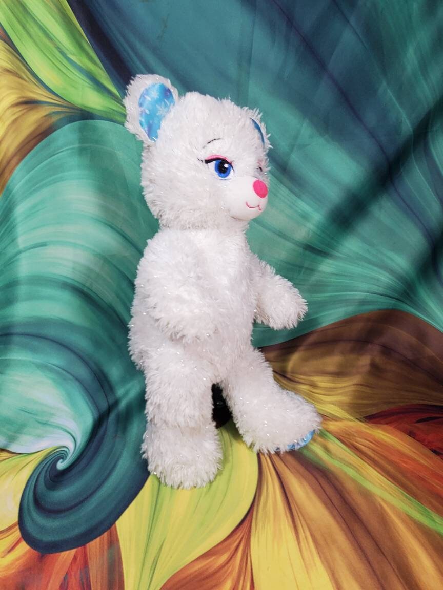 Build A Bear Disney Frozen Elsa White Plush Teddy Bear plus 10$ BAB Gift  Card