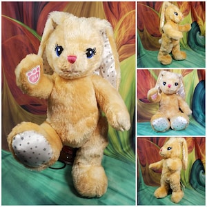 16" Build A Bear Bunny Rabbit Jointed "More Moves" Tan Stuffed BAB Plush