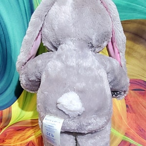 RARE Build-a-bear Gray Bunny Rabbit Authentic Retired Stuffed BAB Plush ...