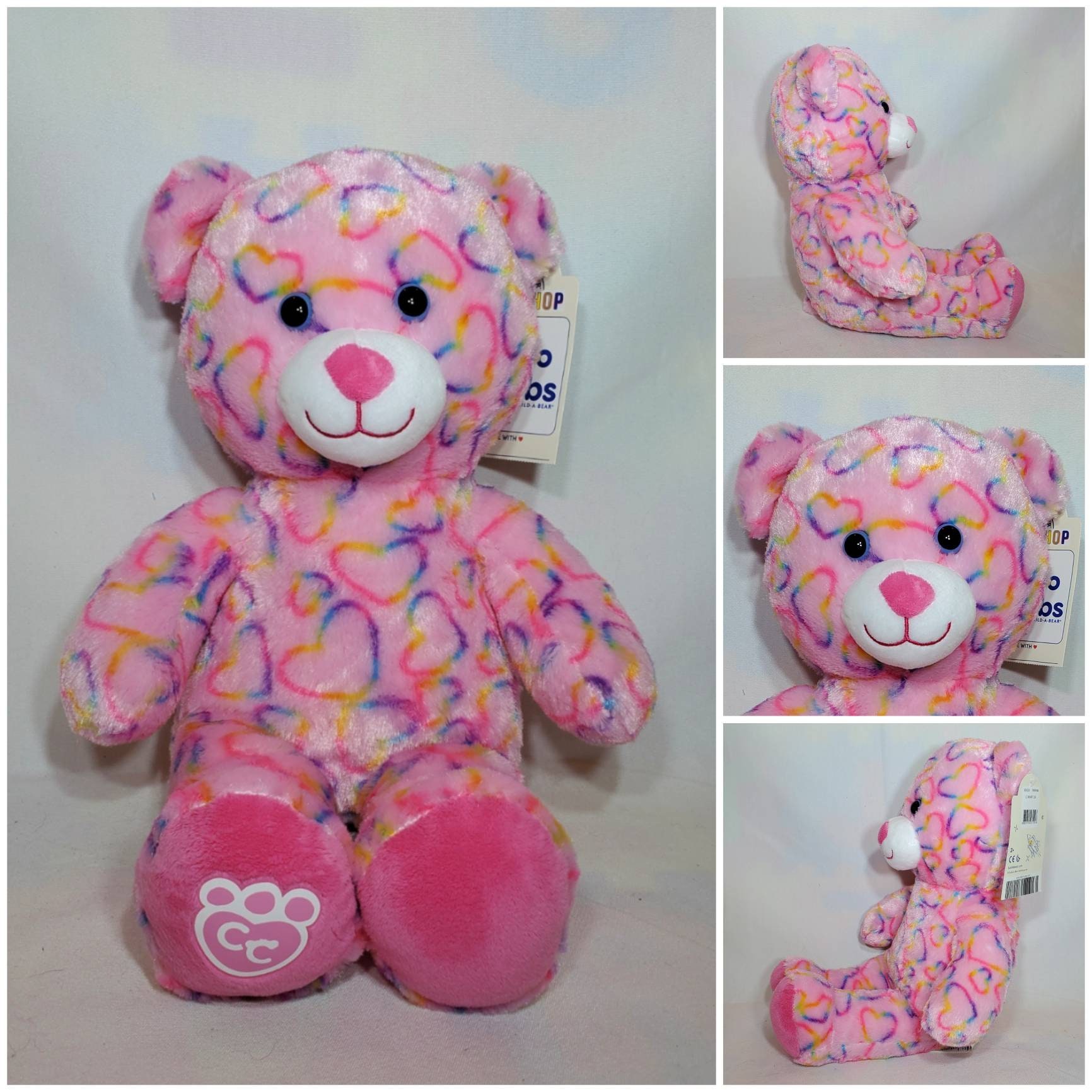 includes Build a Pink Floral Teddy Bear Sandals For 14" to 18" Stuffed Animals 