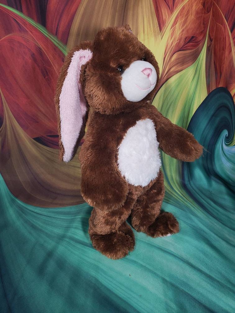 Build a Bear Pawfectly Huggable Brown Easter Bunny Rabbit Stuffed Plush ...