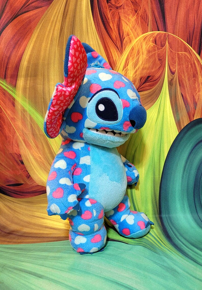 Build A Bear Valentines Day Hearts Disney Lilo & STITCH 14" Stuffed Plush Toy bild 9