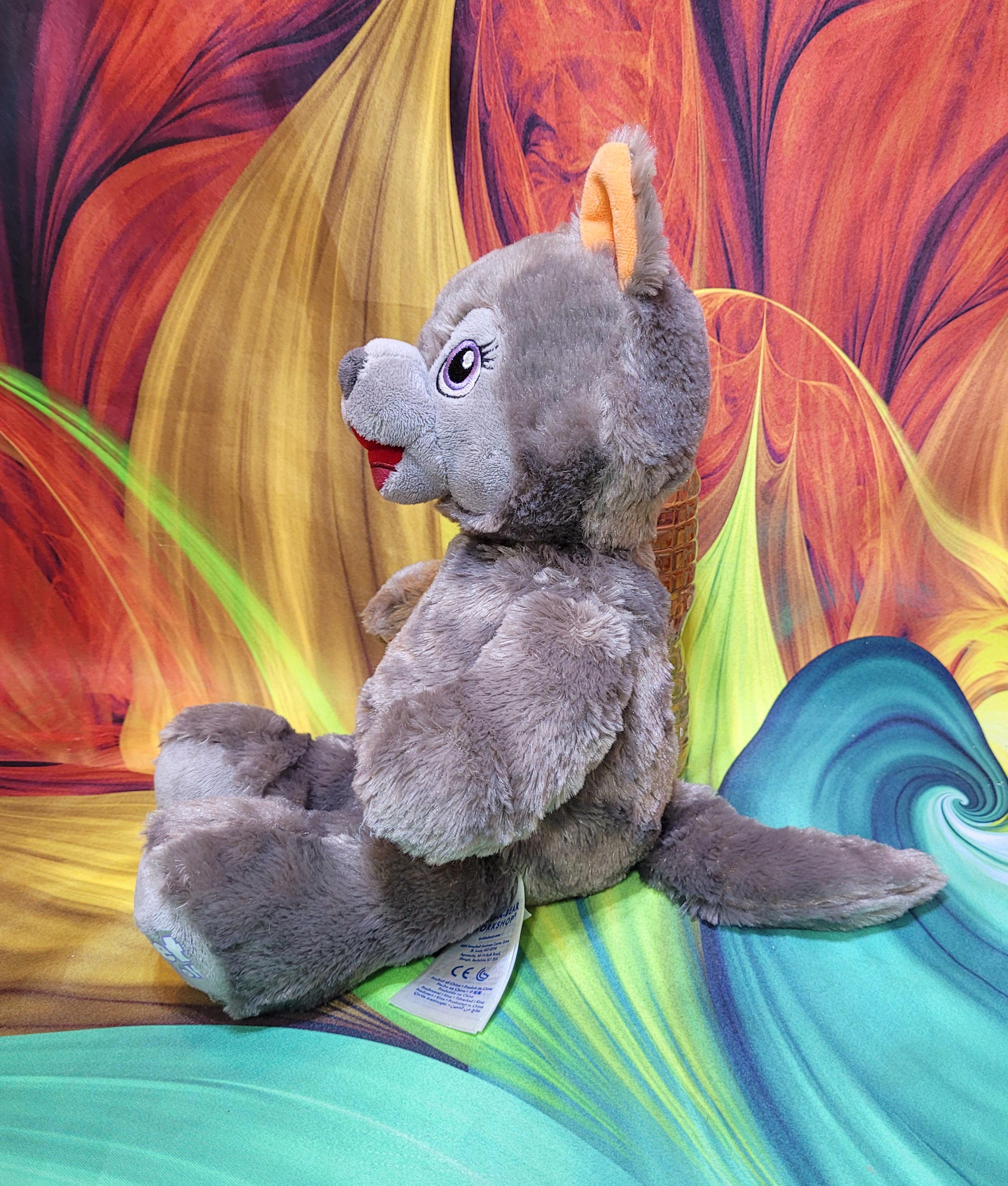 Build A Bear Workshop Violet the Wolf Great Wolf Lodge Gray 16 