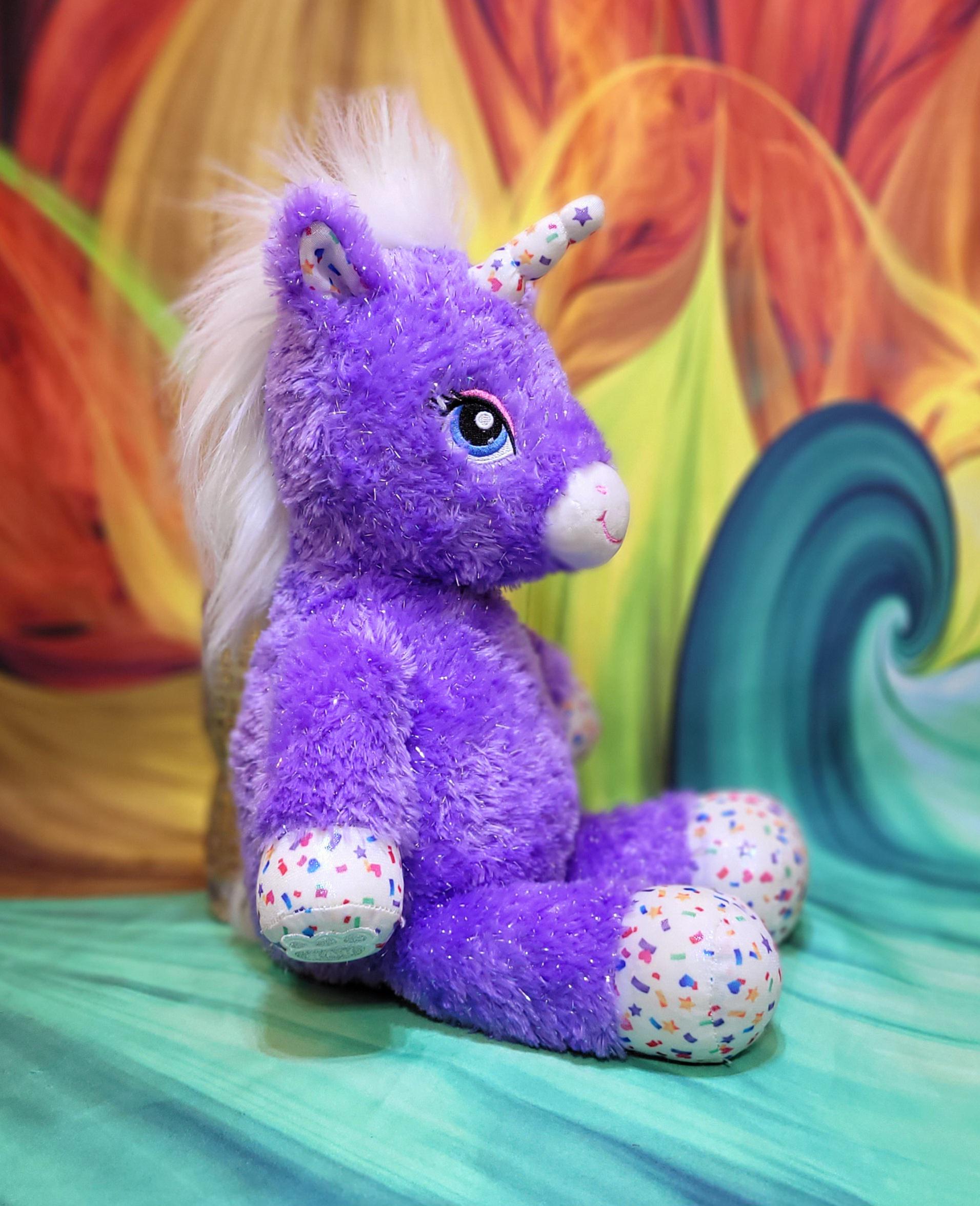 Build A Bear Workshop Purple Stardust Sparkle Unicorn Horse 16