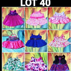 Build A Bear Formal Dresses Outfit Satin Lace Tulle Angel Costume Wings Teddy Clothes Lot 40