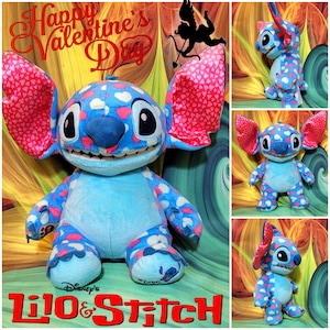 Build A Bear Valentines Day Hearts Disney Lilo & STITCH 14" Stuffed Plush Toy bild 1