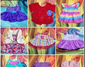 Build A Bear Formal Dresses Outfit Satin Lace Tulle Wedding Costume Teddy Clothes Lot 15