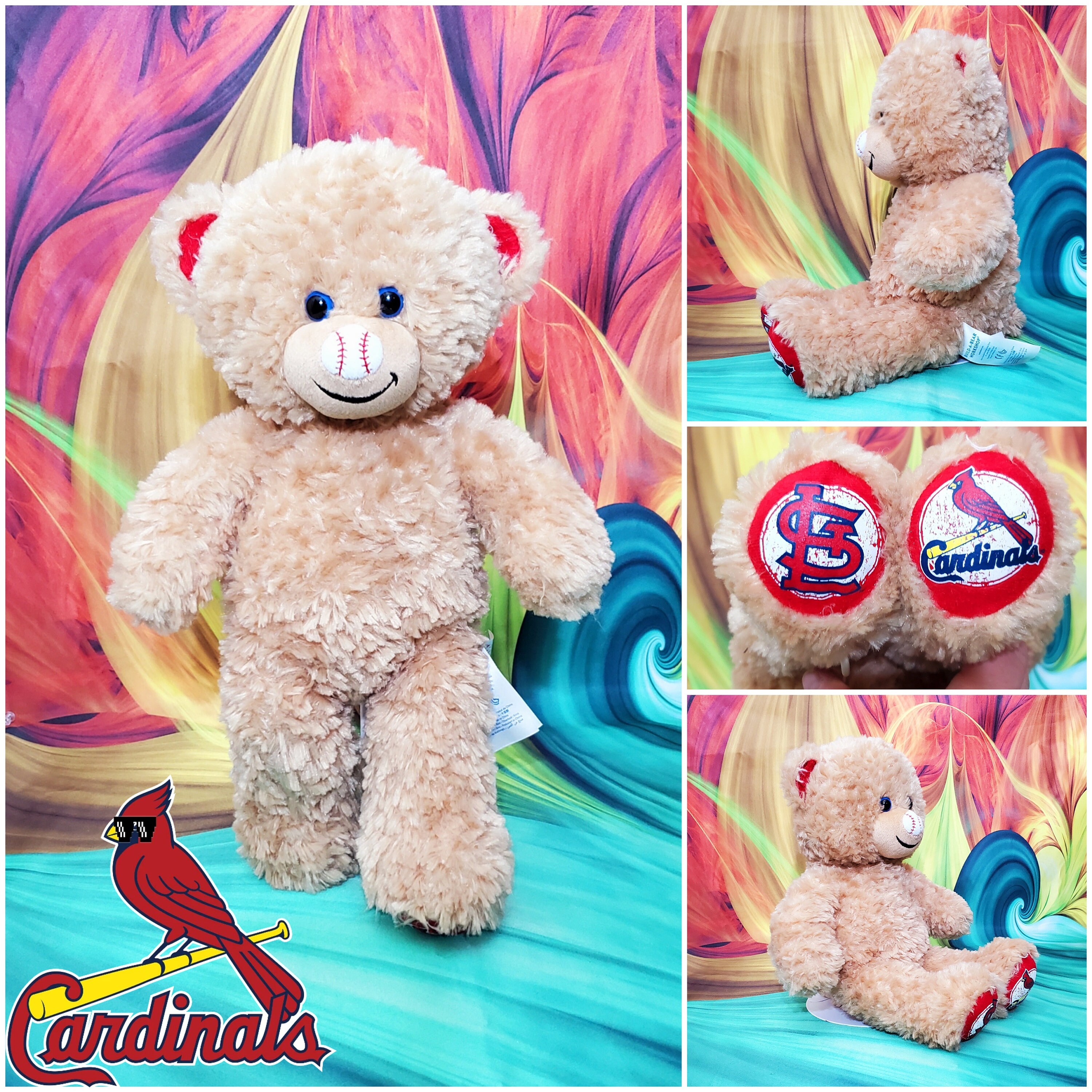 St. Louis Cardinals 10'' Team Personalized Plush Bear