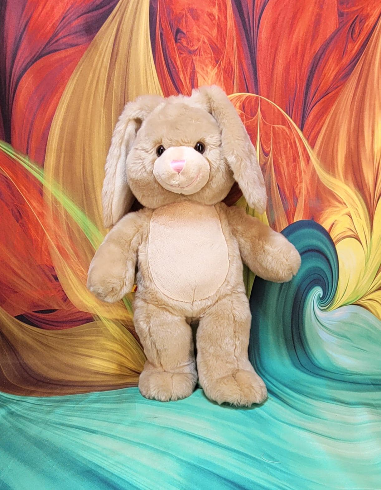 RARE Build A Bear Workshop Vanilla Cream Easter Bunny Rabbit 17