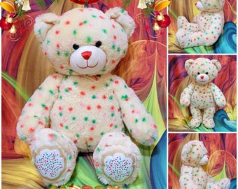 Build-a-bear Pastel Rose Bouquet Plush Teddy Bear 12