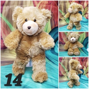 Original Build A Bear Vintage Classic Brown Read Teddy 16&quot; Stuffed BAB Plush #14