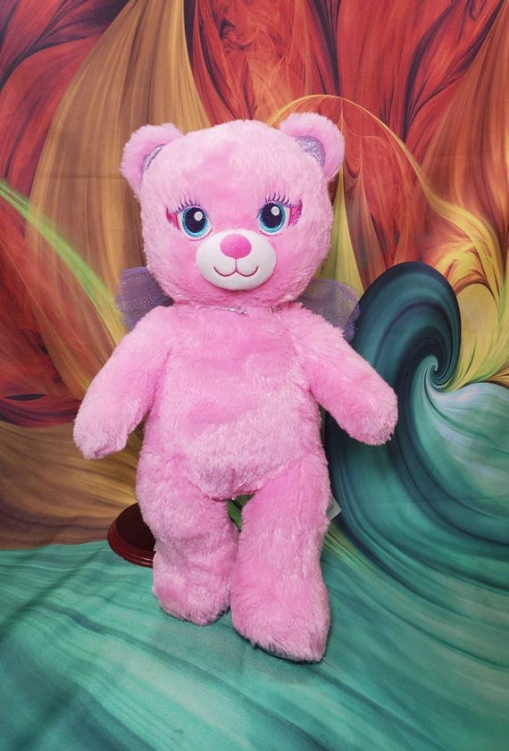 16 Build A Bear Pink Fairy Beary Friends With Wings BABW Plush Stuffed Teddy. B85 Etsy UK