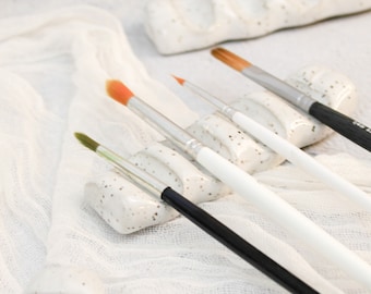 Paint Watercolor Bowl Brush Holder Creative Painters Studio Desktop Rinse Table Blue White Speckles Paint Watercolor Bowl Brush Holder Creative Painters Studio Desktop Rinse Table Blue White Speckles