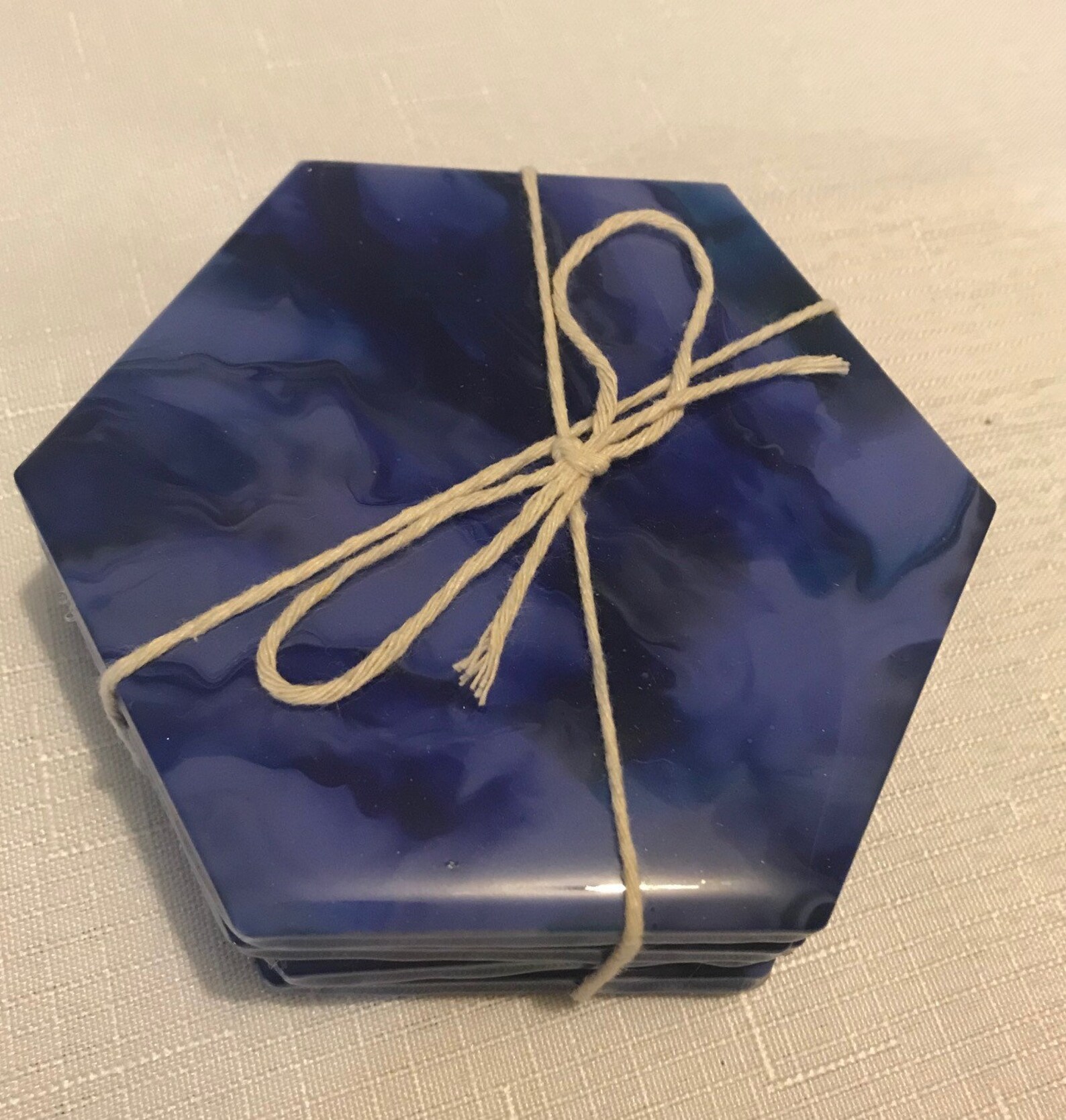 Sous verres olivier epoxy par NZArt sur L'Air du Bois