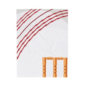 White Cricket Ball Plush Blanket - Cricket Wickets - Cricket Gift - Sport Of Cricket - Cricket Throw - House Decor