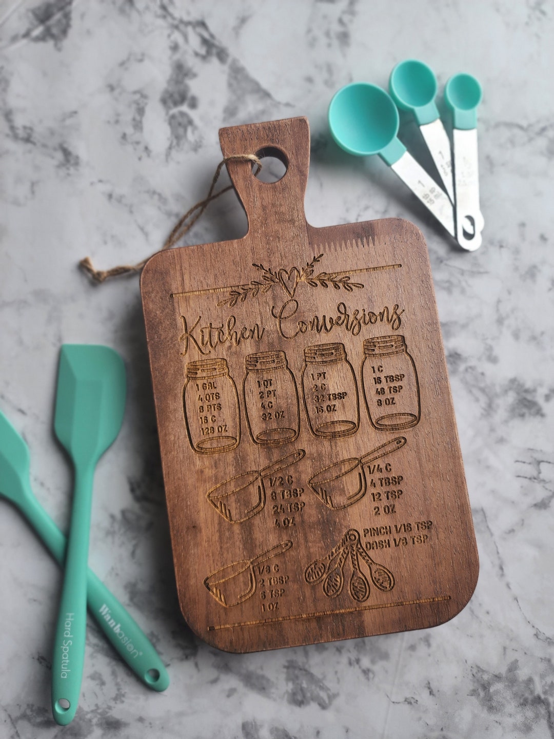Kitche Conversion Cutting Board, Mothers Day Gift, Kitchen Decor - Etsy