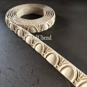 woodubend trim 208  x1.7 cm ONE Decorative furniture trim moulding SKU TR 718 bendable when heated