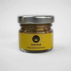 Posh Chalk Water based wax Royal Gold Precious Aqua Patina