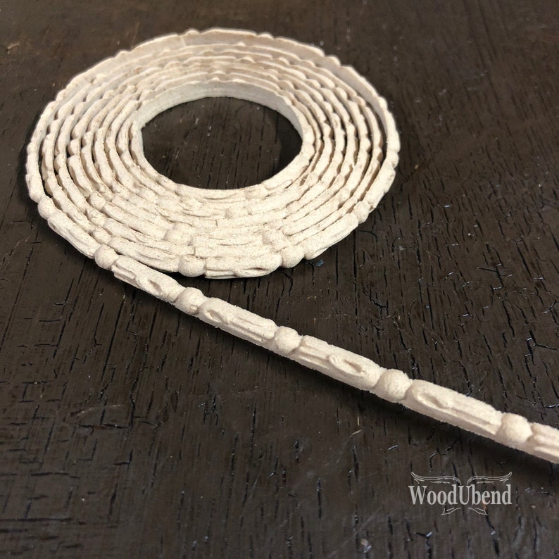 woodubend 210cm x 0.125 cm, Decorative Trim Furniture Moulding,  Woodubend SKU TR50b Bendable when heated 