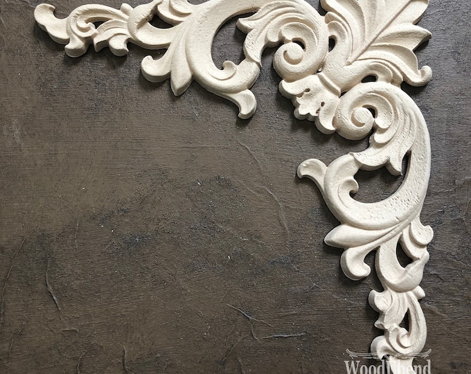 Woodubend 27 X14 Cm Decorative Pediment Applique/ Woodubend Etsy