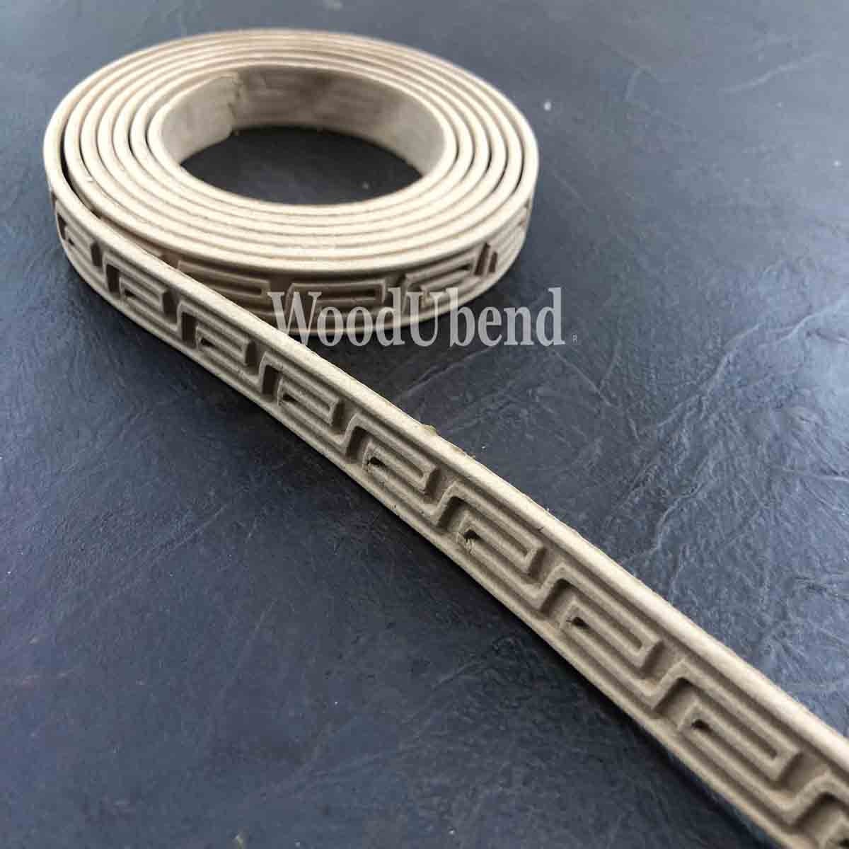 WoodUbend Greek Meandros Trim: Bendable Molding (215 cm)