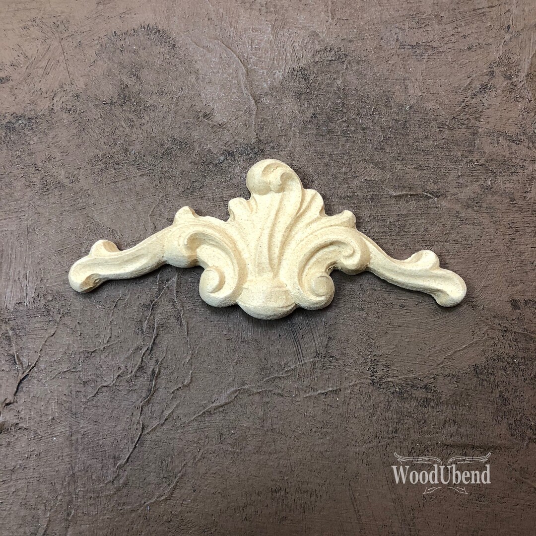 Woodubend 11 X 4.6 Cm Decorative Pediment Applique/ Woodubend Etsy