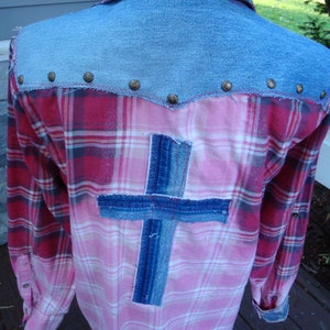 Grunge Cross Bleached Top