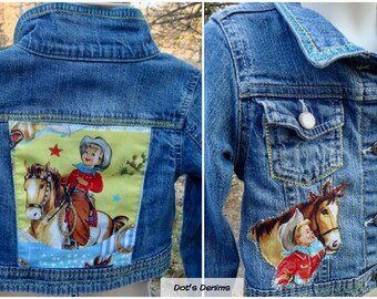 size 3T cowboy western denim jacket