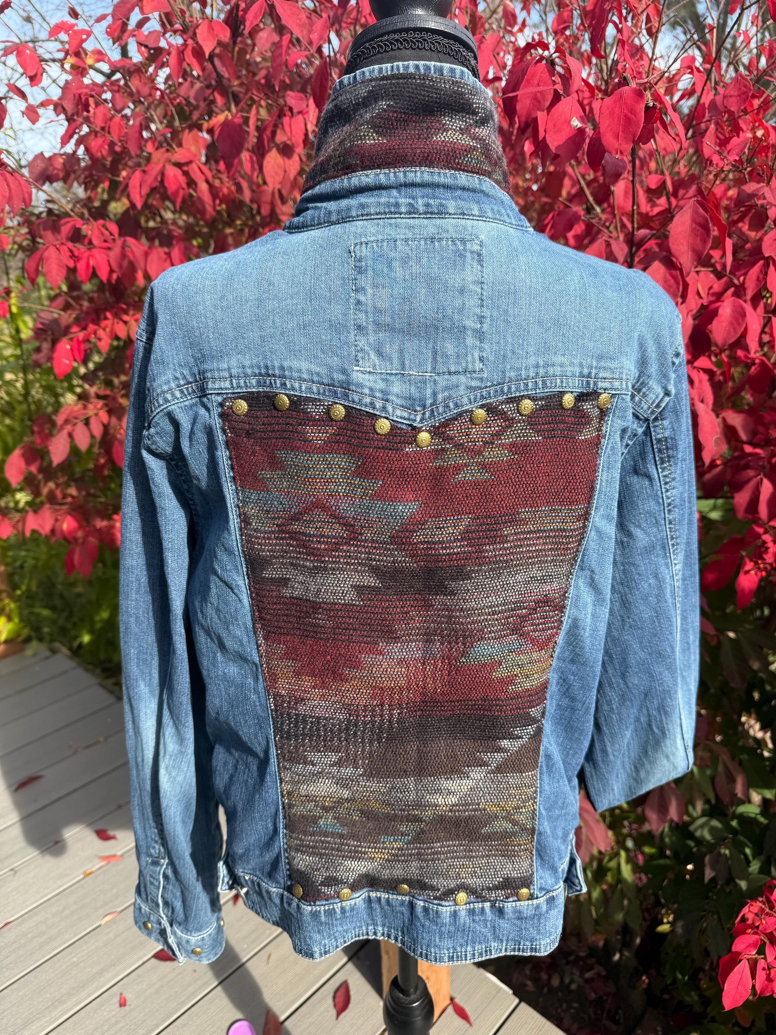 Denim and Pendleton Fabric Accents - Etsy
