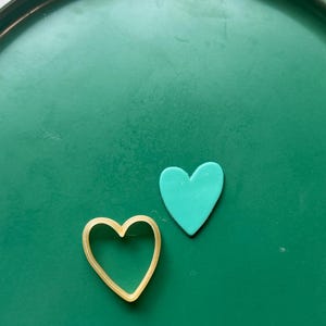 Organic Heart Polymer Clay Cutter