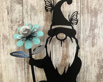 Solar Gnome with Butterflies