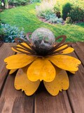 Solar Flower, Outdoor Solar light, Metal Flower, Solar light for garden, Outdoor centerpiece, outdoor party centerpiece, gift for mom