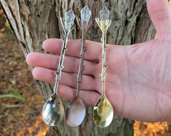 Alter Spoon, Witch Spoon, Vintage Tea Spoon, Kitchen Witch Spoon, Apothecary Spoon, Crystal Spoon, Witchy Things, Wicca, Spoons, Tea Spoon
