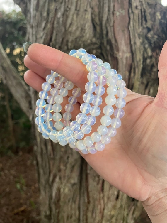 Opalite, Opalite Bracelet, Crystal Bracelet, Stret