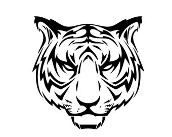 Angry TIGER Lion Panther Bear VECTOR jpeg svg eps png animal head wild animal Tattoo Logo Symbol Tribal Cricut Cutting Cut