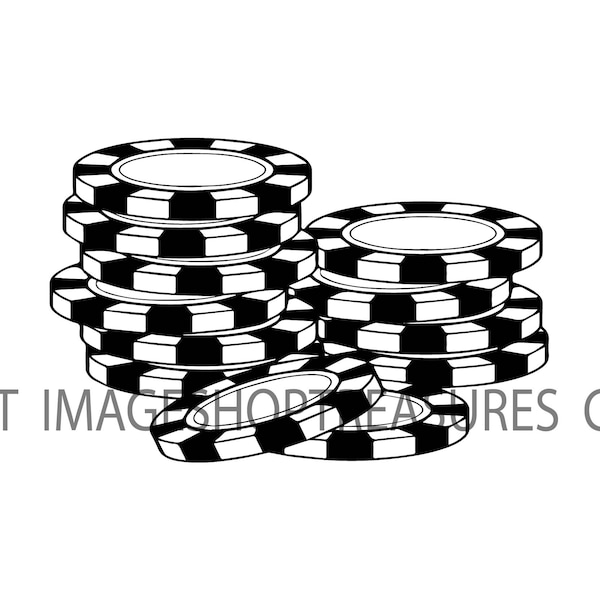 Poker Chip Queen Clubs Playing Card Gambling Gamble Casino Betting Blackjack Game Texas Hold Em .SVG .PNG Clipart Vector Cricut Cut Cutting